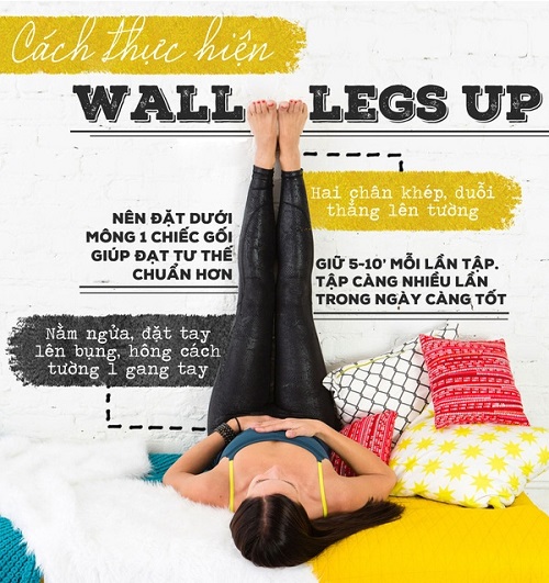 tư thế wall legs up-yoga